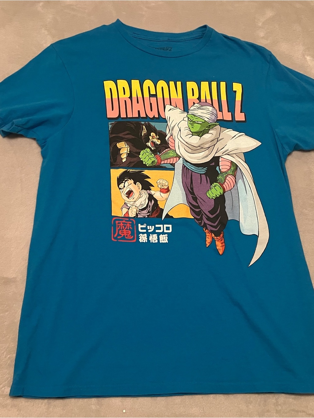 Dragon Ball Z blue 100% Cotton T-shirt Size M